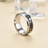 Unisex-Ring aus Edelstahl