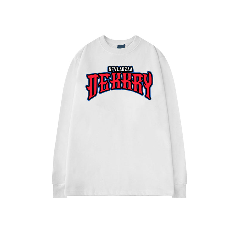 Letter Printed Cotton Long Sleeve