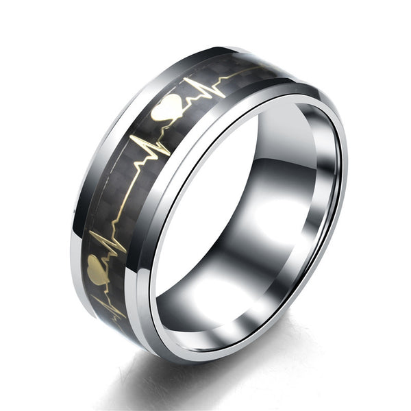 Unisex-Ring aus Edelstahl