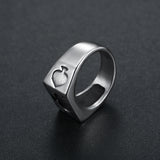 Retro Black Poker Men's Ring