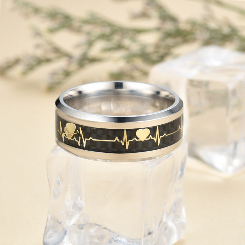 Unisex-Ring aus Edelstahl