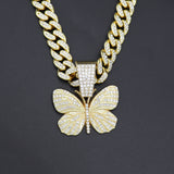 Butterfly Necklace Full Of Diamonds